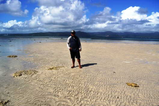 This white sand is smooth and lovely.