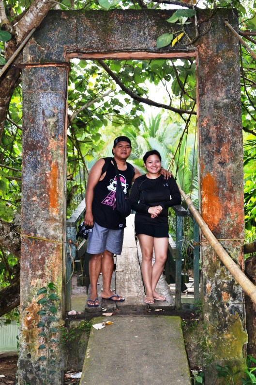 First hanging bridge to cross.